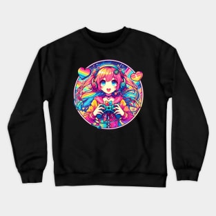 Gaming lover gamer girl Crewneck Sweatshirt